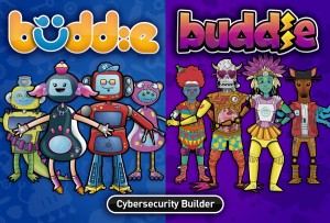A bunch of colourful robot characters from the Buddy online educational game