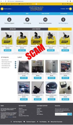 home page of fake outboard motors website home page of fake outboard motors website