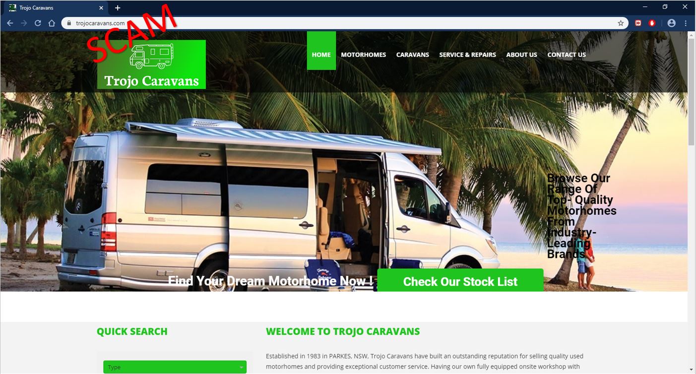 trojocaravans - homepage