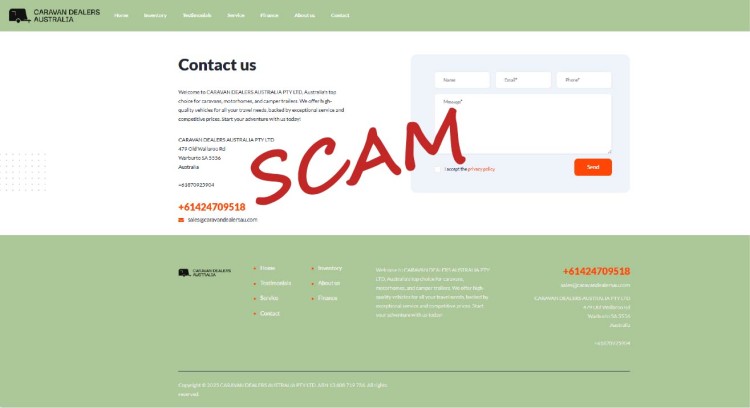 SCAM-CaravanDearlersAu2